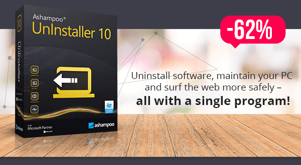 Ashampoo UnInstaller 10 - Try out new software without worries