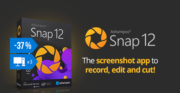 Ashampoo Snap 12 | The screenshot app to record, edit and cut!