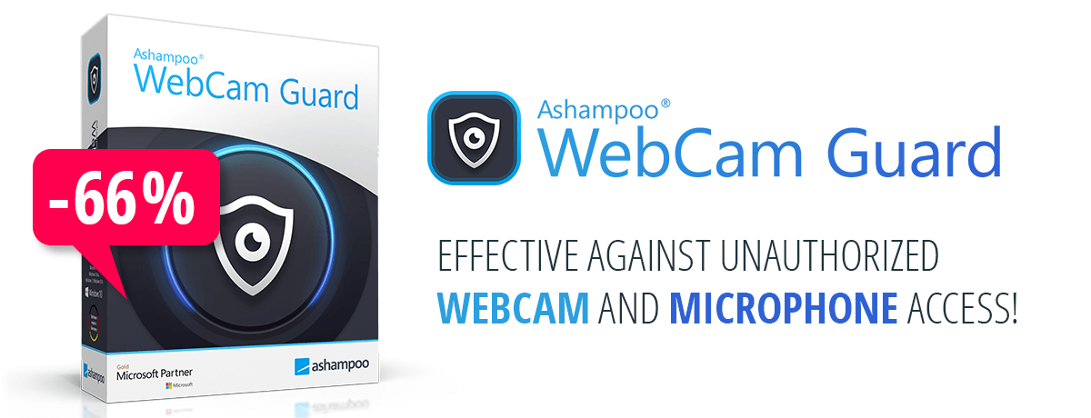 Ashampoo WebCam Guard | Effective against unauthorized webcam and microphone access!