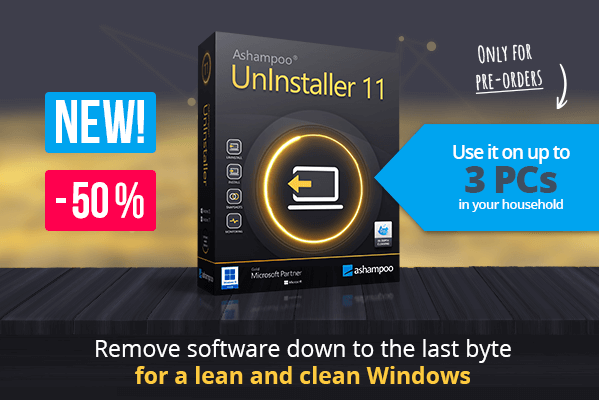 Ashampoo UnInstaller 11 - Create backups, recover and restore files–the easy way!