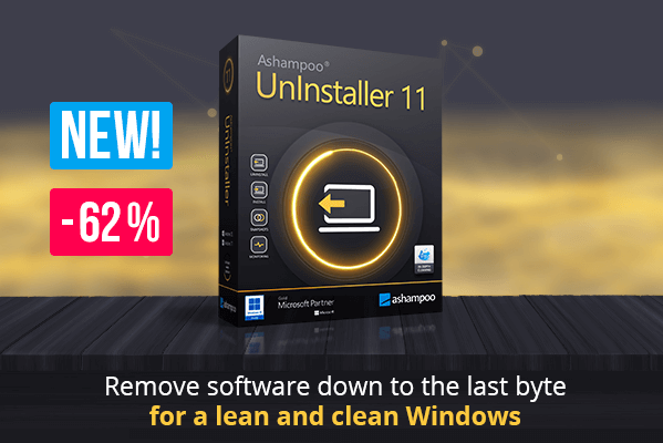 Ashampoo UnInstaller 11 - Create backups, recover and restore files–the easy way!