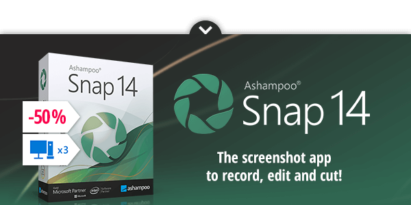 Ashampoo Snap 14 | The screenshot app to record, edit and cut!