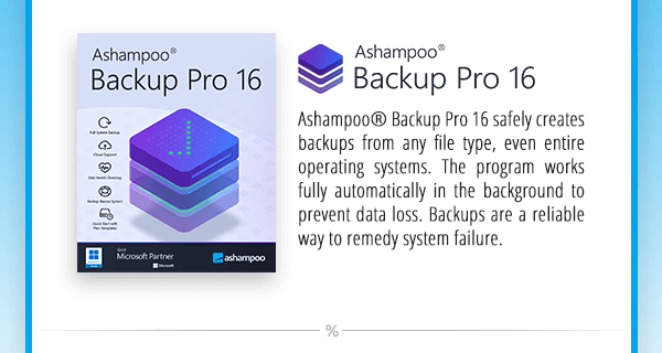 Ashampoo Backup Pro 16