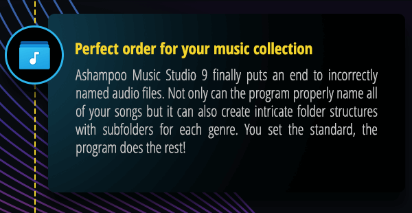 Perfect order for your music collection