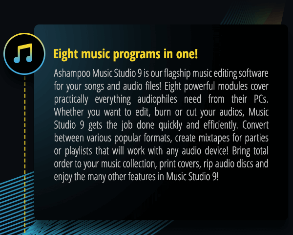 Eight music programs in one!