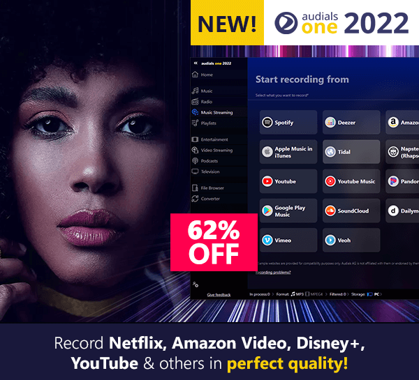 Audials one 2022: The ultimate streaming recorder!