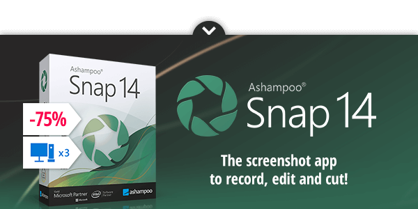 Ashampoo Snap 14 | The screenshot app to record, edit and cut!