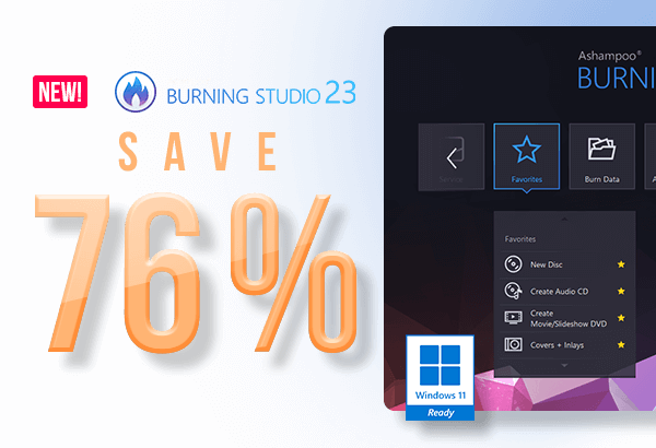 Ashampoo Burning Studio 23 | Probably the best burning application of its time