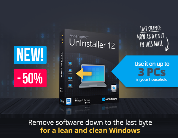 Ashampoo UnInstaller 12 - Remove software down to the last byte