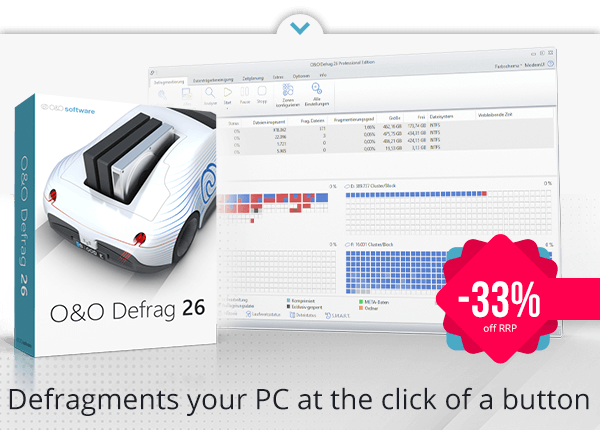 O&O Defrag 26 | Defragments your PC at the click of a button