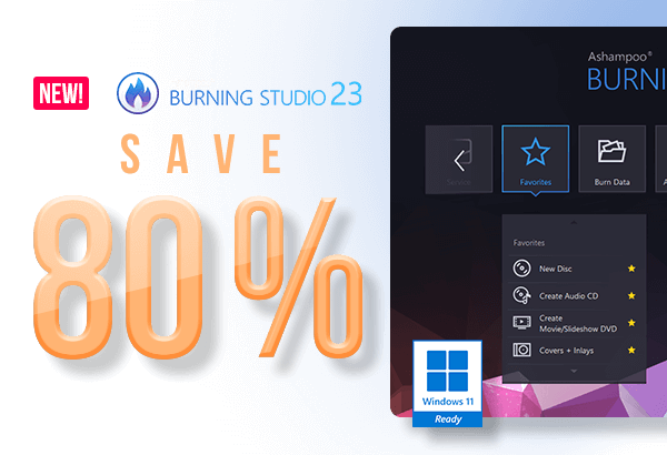 Ashampoo Burning Studio 23 | Probably the best burning application of its time