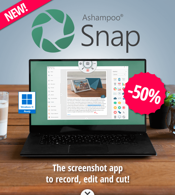 Ashampoo Snap | The screenshot app to record, edit and cut!