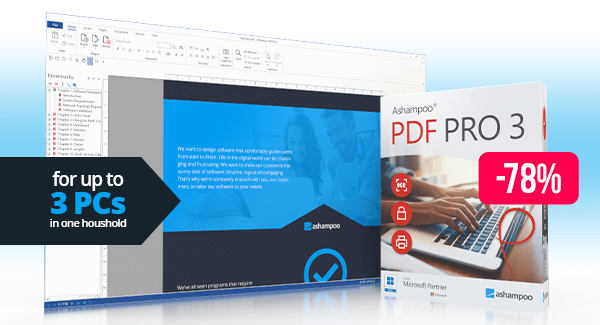 Ashampoo PDF Pro 3 - Create backups, recover and restore files–the easy way!