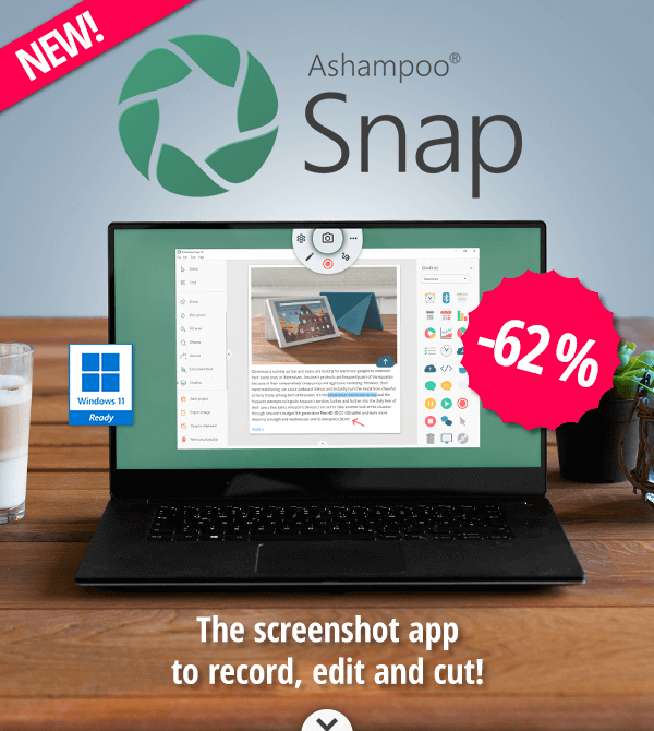 Ashampoo Snap | The screenshot app to record, edit and cut!