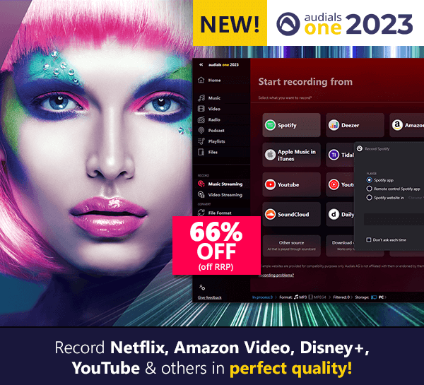 Audials one 2023: The ultimate streaming recorder!