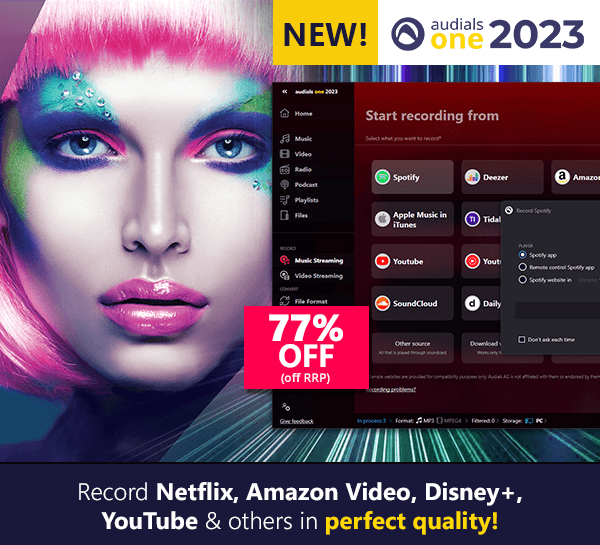 Audials one 2023: The ultimate streaming recorder!
