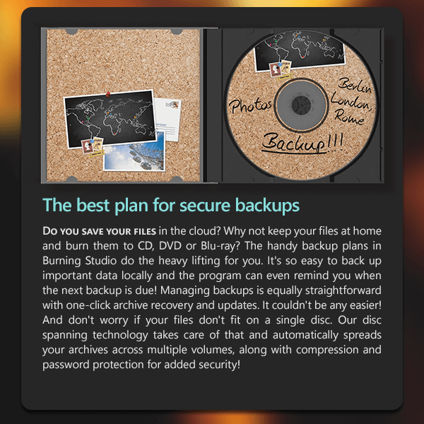 The best plan for secure backups