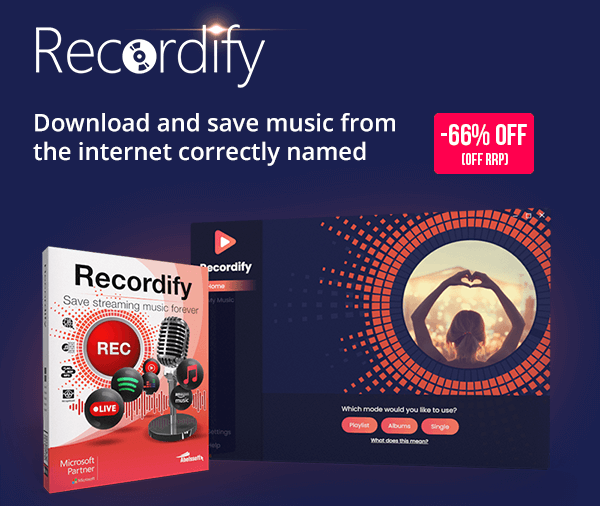 Abellsoft Recordify - Download and save music from the internet correctly named