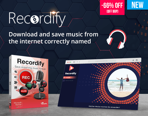 Abellsoft Recordify - Download and save music from the internet correctly named