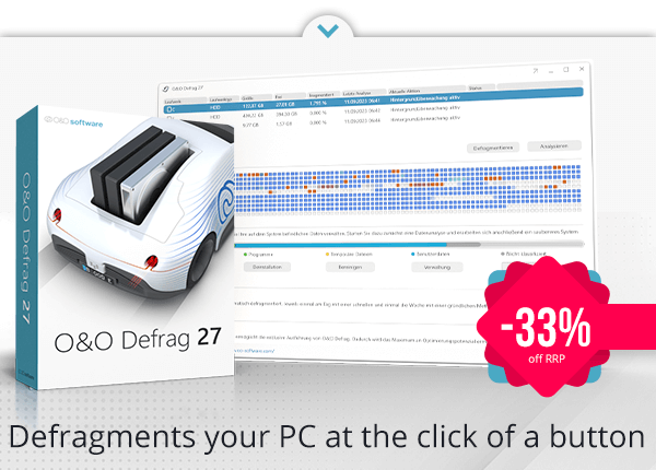 O&O Defrag 26 | Defragments your PC at the click of a button