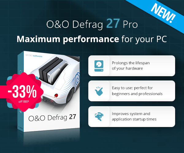 O&O Defrag 27 | Maximum performance for your PC