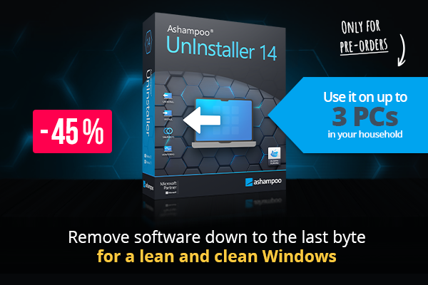 Ashampoo UnInstaller 14 - Remove software down to the last byte