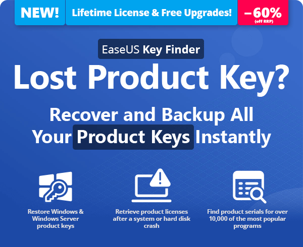 EaseUS Key Finder | Lost Product Key?  Recover and Backup All Your Product Keys Instantly