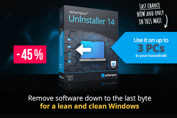 Ashampoo UnInstaller 14 - Remove software down to the last byte