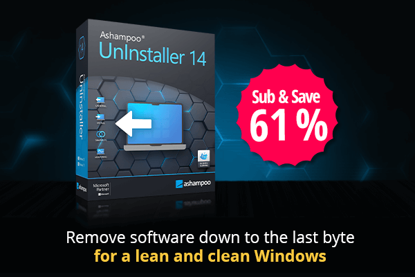 Ashampoo UnInstaller 14 | Remove software down to the last byte