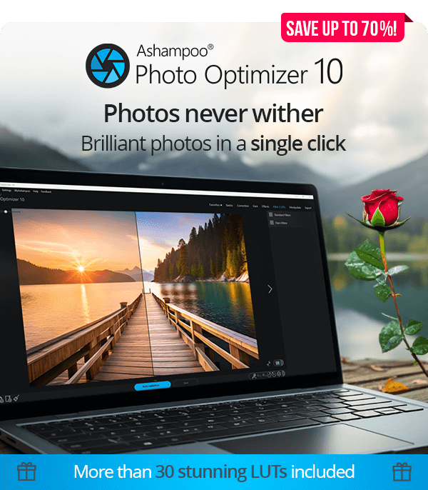 Ashampoo® Photo Optimizer 10 | Brilliant photos in a single click