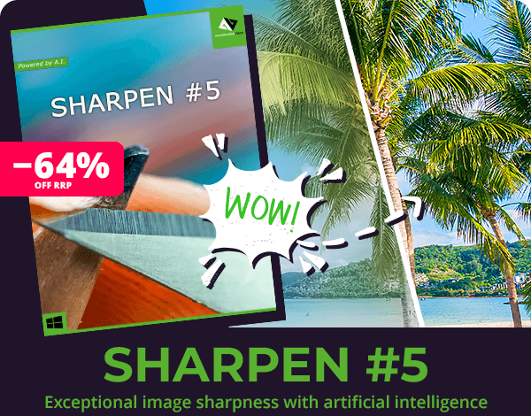 SHARPEN #5 — Exceptional image sharpness with artificial intelligence.