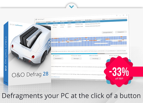 O&O Defrag 28 | Defragments your PC at the click of a button