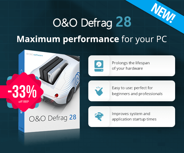 O&O Defrag 28 | Maximum performance for your PC