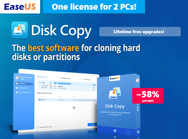 EaseUS Disk Copy | The best software for cloning hard disks or partitions!