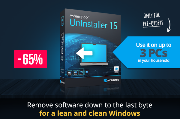 Ashampoo® UnInstaller 15 | Remove software down to the last byte for a lean and clean Windows