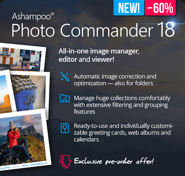 Ashampoo® Photo Commander 18 | All-in-one editor manager, and viewer!