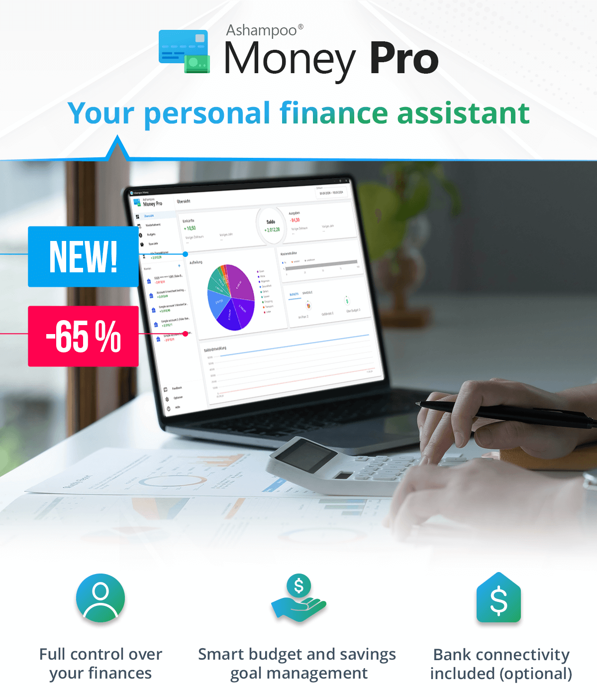 Ashampoo® Money Pro | Keep track of every cent and reach your financial goals