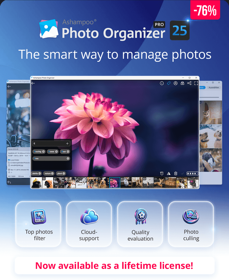 Ashampoo® Photo Organizer Pro 25 | Powerful search