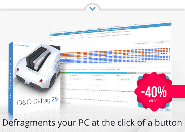 O&O Defrag 29 | Defragments your PC at the click of a button