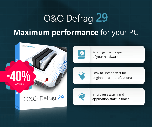 O&O Defrag 29 | Maximum performance for your PC