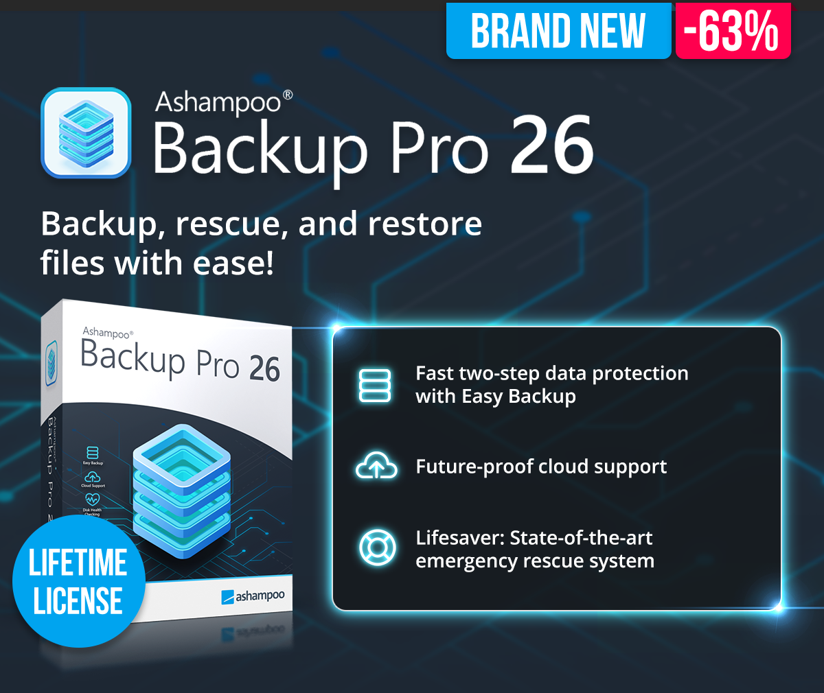 Ashampoo® Backup Pro 26 | Your complete backup tool for maximum data security!