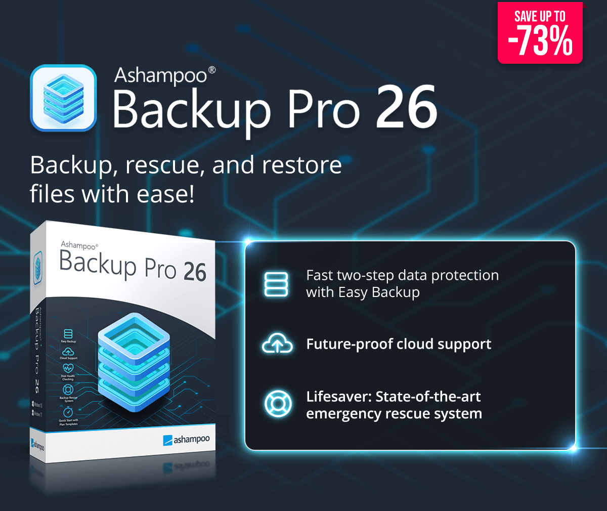 Ashampoo® Backup Pro 26 | Your complete backup tool for maximum data security!