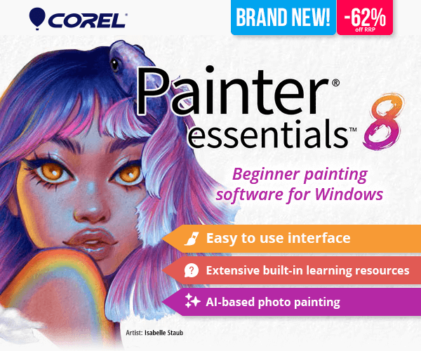 Corel Painter Essentials 8 | Beginner painting software for Windows