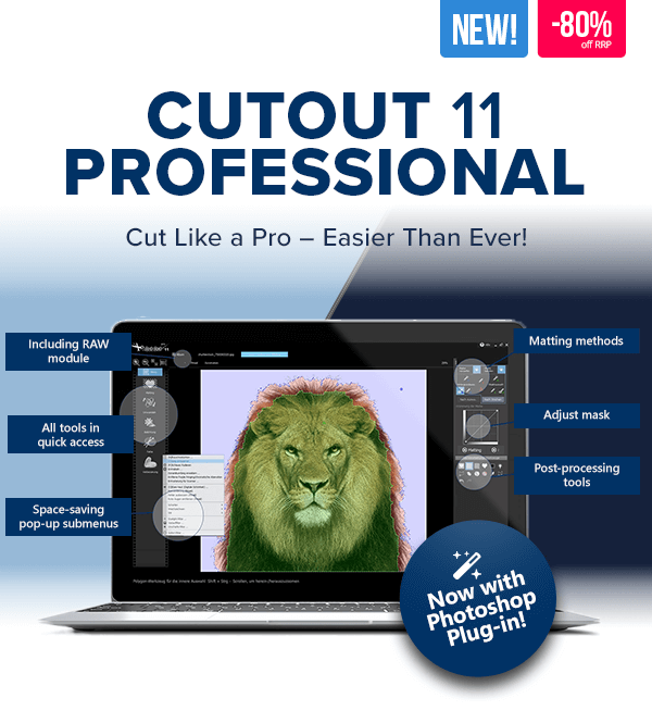 Franzis CutOut 11 Professional | The background removal tool for everyone!
