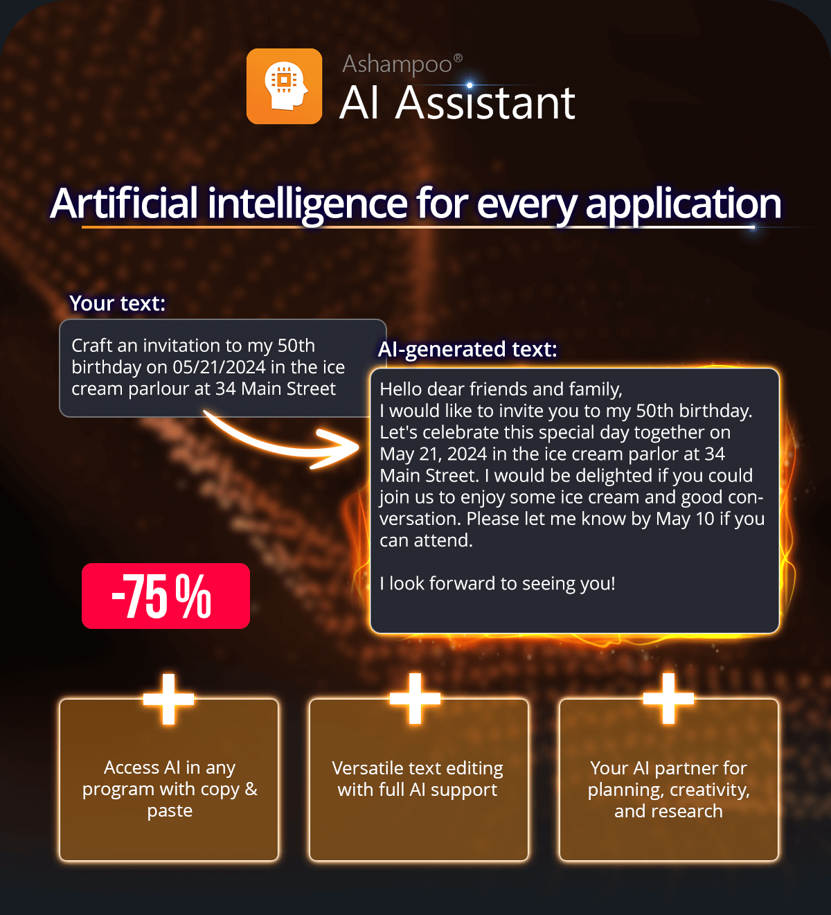 Ashampoo AI Assistant - Artificial intelligence for every application