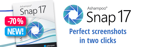 Ashampoo® Snap 17 | Perfect screenshots in two clicks