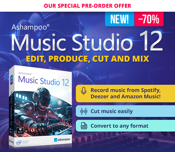 Ashampoo® Music Studio 12 | Edit, produce, cut and mix