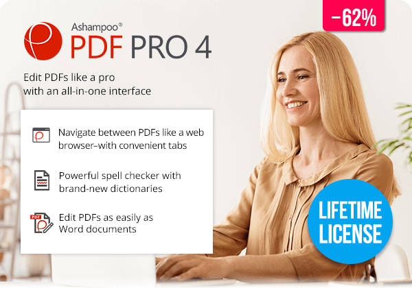 Ashampoo® PDF Pro 4 | The universal PDF editor - create, edit and convert with ease