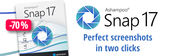 Ashampoo® Snap 17 | Perfect screenshots in two clicks