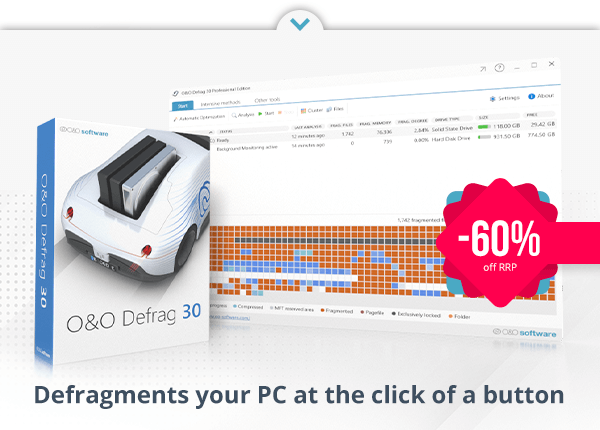O&O Defrag 30 | Defragments your PC at the click of a button